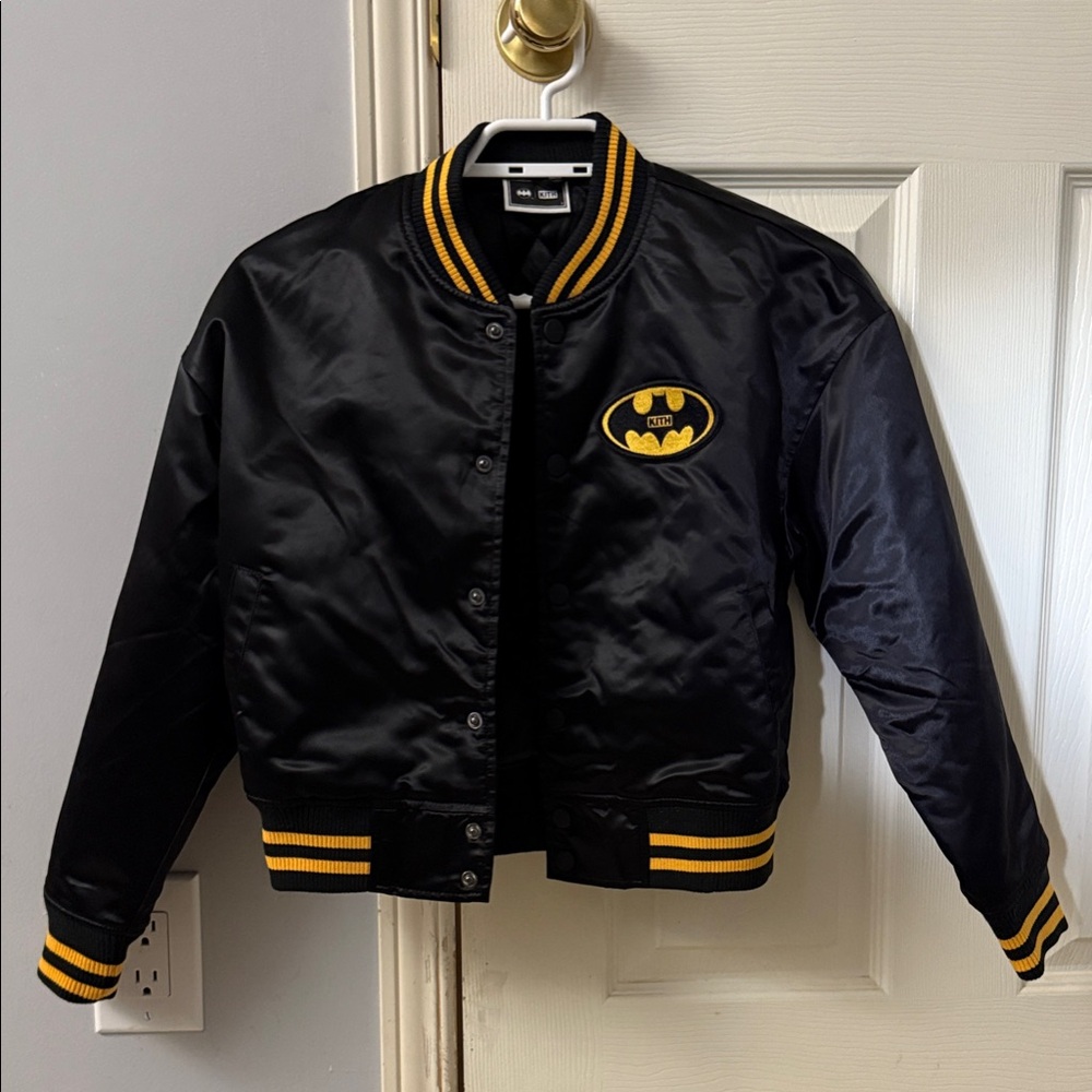 Kith Kids Black Jacket with Yellow Details